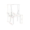 thumbnail image 3 of Somette  Monique Motion Back Side Chair, Set of 2 White, 3 of 5