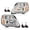 Left + Right, variant on CROSSDESIGN Projector Headlights Assembly Left & Right Side w/Bulbs Fit for GMC Terrain (submodel: SLE, SLT) 4-Door Sport Utility 2010-2015 (Not Fit for Denali Models)