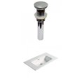 thumbnail image 1 of American Imaginations 24.16-in. W 1 Hole Ceramic Top Set In White Color - Overflow Drain Incl. AI-30554, 1 of 9