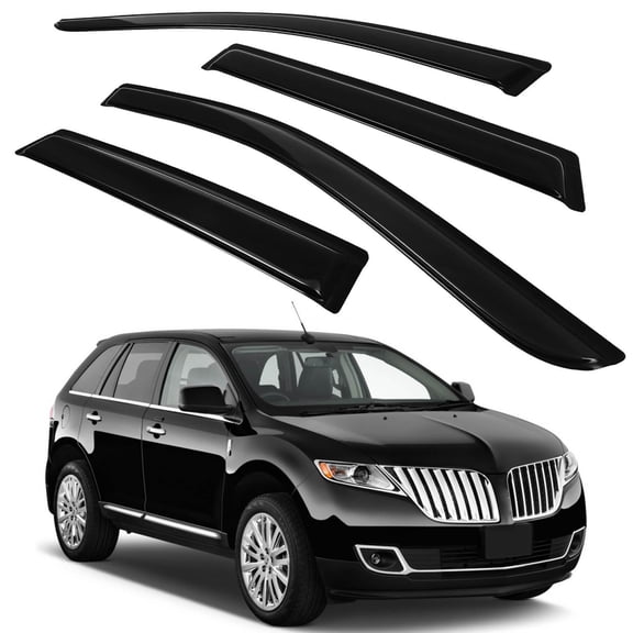 CCIYU Window Visors Side Window Deflector Window Deflector Sun Rain Guard 4Pcs Set Replacement fit for 2007-2014 For Ford Edge