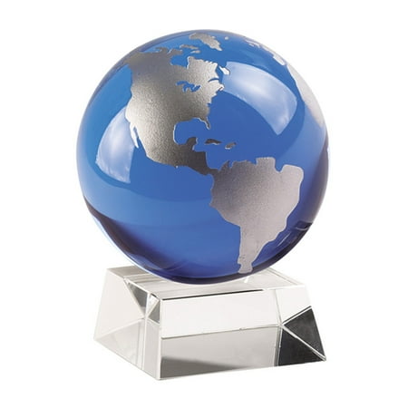 3' Base - Badash 3 in. diam. Tabletop Globe On Crystal Base