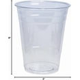 thumbnail image 4 of GUSTO 16 Oz Clear Plastic Cups Disposable Iced Coffee Cups, 100-Pack, 4 of 8