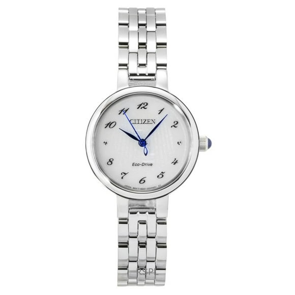 Citizen Montre Femme en Acier Inoxydable Cadran Blanc Eco-Drive EM0990-81A