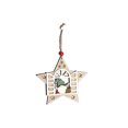 thumbnail image 2 of Bewildely Colgante de de Navidad de varias formas, figurita con forma de gnomo de copo de nieve, manualidades, colgador de puerta DIY para anciano Kits de decoración para fiestas Estrella Bewildely HA070074-01, 2 of 6