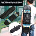 thumbnail image 2 of 80cm Monopatín Llevar Monopatín Llevar Bolso Hombro Monopatín Equilibrio Scooter Cubierta de almacenamiento Mochila Bolsa de varios tamaños, 11 Feliz Sencillez, 2 of 3