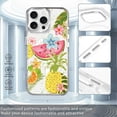 thumbnail image 6 of Magnetic Case for iPhone 14 Pro Max, Summer Fruit Vibrant Fashion Compatible with MagSafe Wireless Charging, Shockproof Protective Phone Case Cover, Clear White, 6 of 6