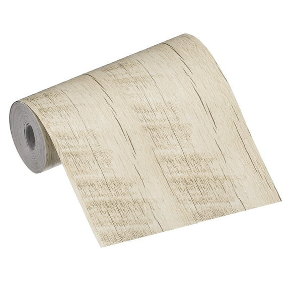 Wood Grain Repair Tape, 4 Inch x 16 Feet Self Adhesive Wood Grain Tape Multi-Purpose Wallpaper Border Trim for Furniture Floors Windows Doors Tables Home, Cream