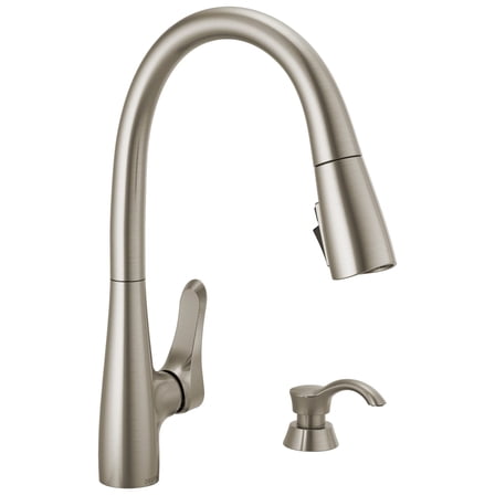Delta 19756Z-SPSD-DST Dunsley Kitchen Faucet, SpotShield Stainless