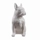 thumbnail image 2 of Figura Hi-Line Gift Ltd., bulldog francés, 25 cm, color blanco, 2 of 7