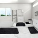 thumbnail image 1 of Juego de 5 Alfombras de Baño de Color Liso. Incluye 5 Alfombrillas para Inodoro. Suaves, de Pelo Largo, Absorbentes, Antideslizantes, Gruesas, Lavables a Máquina y de Fácil Secado. Color Oscuro., 1 of 7