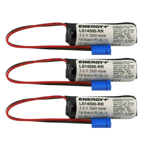 3x 3.6V 2600mAh LS14500-RR Li Battery fits SUP-E01-PCP-R PPC-R01.2 PPC-R02.2