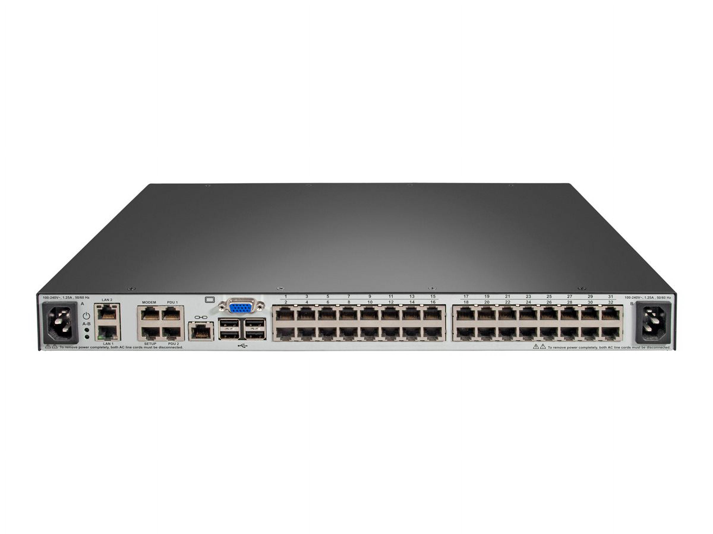 Vertiv Avocent MPU KVM Switch | 32 port | 2 Digital Path | Dual AC Power TAA - KVM over IP Switches| Remote Access to KVM, USB and serial connections| 2-Year Full Coverage Factory Warranty