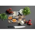 thumbnail image 3 of Border Terrier Fall Kitchen Pumpkins Glass Cutting Board Large 12 in x 15 in, 3 of 5