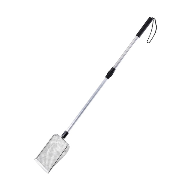 Pala de Arena para Gatos Sunnimix de Metal Mango Largo Ajustable Resistente para Gatitos Malla 90cm 5.0x5.0mm