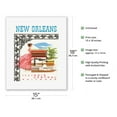 thumbnail image 2 of New Orleans USA - Illinois Central Railroad - Vintage Railroad Travel Poster c.1950s - Fine Art Rolled Canvas Print 11in x 14in, 2 of 4