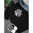 thumbnail image 3 of The Boo Crew Happy Spiderwebs T-Shirt Juniors -Image by Shutterstock,  x-Small, 3 of 4