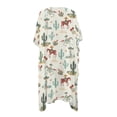thumbnail image 2 of HELLHERO High Quality Fabrics Bathing Suit Cover Up for Hawaii Casual Loose Free Size Long Kimono Swimsuit Cover Up Western Cowboy, 2 of 6
