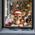 thumbnail image 4 of Cartoon Cute Deer and Snowflake Wall Sticker Removable Vinyl Decal for Home Decor Winter Christmas Theme Art, 4 of 6