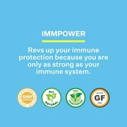 ImmPower AHCC 500mg by American BioSciences, Immune Support Hybridized Mushroom Supplement, 60 Vegetarian Capsules for All Ages