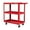 Red, variant on Leumius 3-Tier Rolling Tool Cart Utility Cart on Wheels, 450 lb Heavy Duty Rolling Tool Cart for Warehouse, Garage, Black