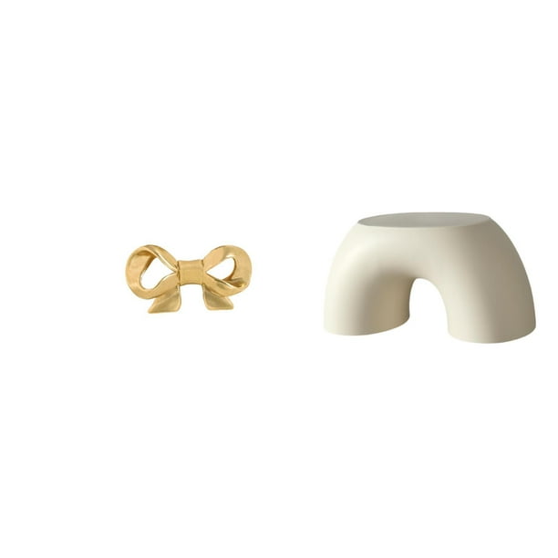 Asa de mueble,Tirador de latón con forma de lazo para muebles o armario,Banco pequeño,Taburete pequeño para sala de estar,reposapiés,banco,juguete,Muebles de habitación Silla infantil