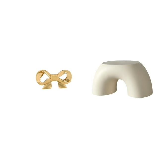 Asa de mueble,Tirador de latón con forma de lazo para muebles o armario,Banco pequeño,Taburete pequeño para sala de estar,reposapiés,banco,juguete,Muebles de habitación Silla infantil