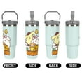 thumbnail image 5 of Pompompurin 30 Oz Tumbler With Handle And Straw, Stainless Steel Vacuum Travel Mug, Double Wall Vacuum Insulated Tumbler With Lid, Water Bottle for Gifts Party Office Coffee, 5 of 8