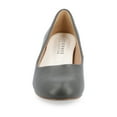 thumbnail image 6 of Journee Womens Luu Comfort Insole Round Toe Low Block Heel Pumps, Widths Available, 6 of 9