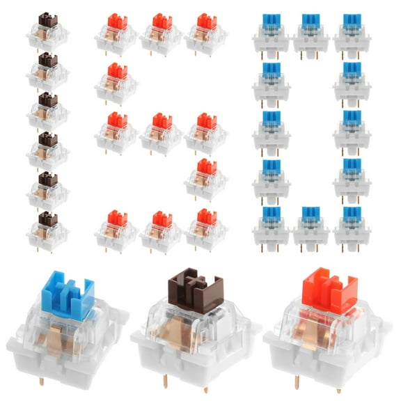 150Pcs Mechanical Keyboard Switch Waterproof Smooth Actuation 3 PIN Tactile Switch for Typist Coder Writer Gaming Enthusiast