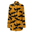 thumbnail image 6 of Women Halloween Casual Printed Cardigan Long Sleeve Funny Outerwear Tops Sweater Lightweight Fall Fashion, 6 of 6