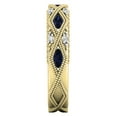 thumbnail image 3 of Dazzlingrock Collection 14K Marquise Blue Sapphire, Round Diamond Ladies Band Yellow Gold Size 7, 3 of 3