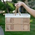 thumbnail image 3 of Tahtuvzn Storage and Organization Foldable Latchs Bins, Organizer Box with Handle Stackable Plastic Containers, Visible for Closet, Laundry, 3 of 6