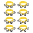 thumbnail image 1 of Unique Bargains 8pcs Wrist Bells, Jingle Bells Ankle Bells Percussion Instruments Musical Rhythm Band 4 Silver Bells, Dark Yellow, 1 of 6