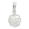 thumbnail image 6 of Auriga Fine Jewelry 925 Sterling Silver I Love You Charm Pendant for Women (L -23mm, W -12mm), 6 of 6