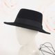 thumbnail image 3 of Otoño e invierno, sombrero de lana de ala ancha de moda simple europeo y americano, sombrero de lana de fieltro informal para compras, 3 of 6