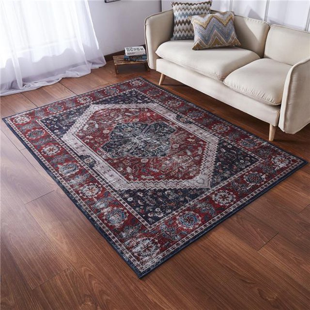 Amazing Rugs ZP1030-811 8 x 11 ft. Zara Vintage Heat Printed Area Rug with Claudia Severa Design