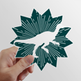 thumbnail image 1 of Hunting Meat Tracking Animals Sun Vinyl Sticker Luggage Graffiti Flower Decal, 1 of 3