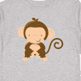 thumbnail image 4 of Inktastic Happy Monkey Boys or Girls Long Sleeve Toddler T-Shirt, 4 of 5