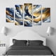 thumbnail image 3 of Cuadro decorativo para Sala, Comedor y Recamara, Abstracto Águila, Nubes, Volar ,Colores, minimalista, moderno, elegante, juego de 5 piezas, 3 of 5
