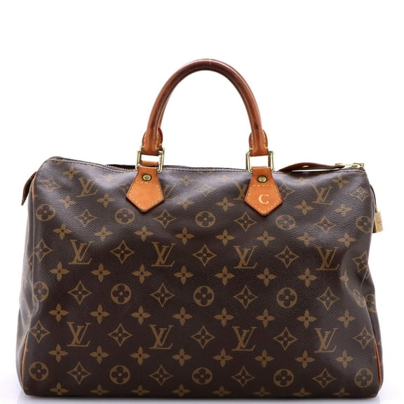 Pre-Owned Speedy Handbag Monogram Canvas 35 By Rebag