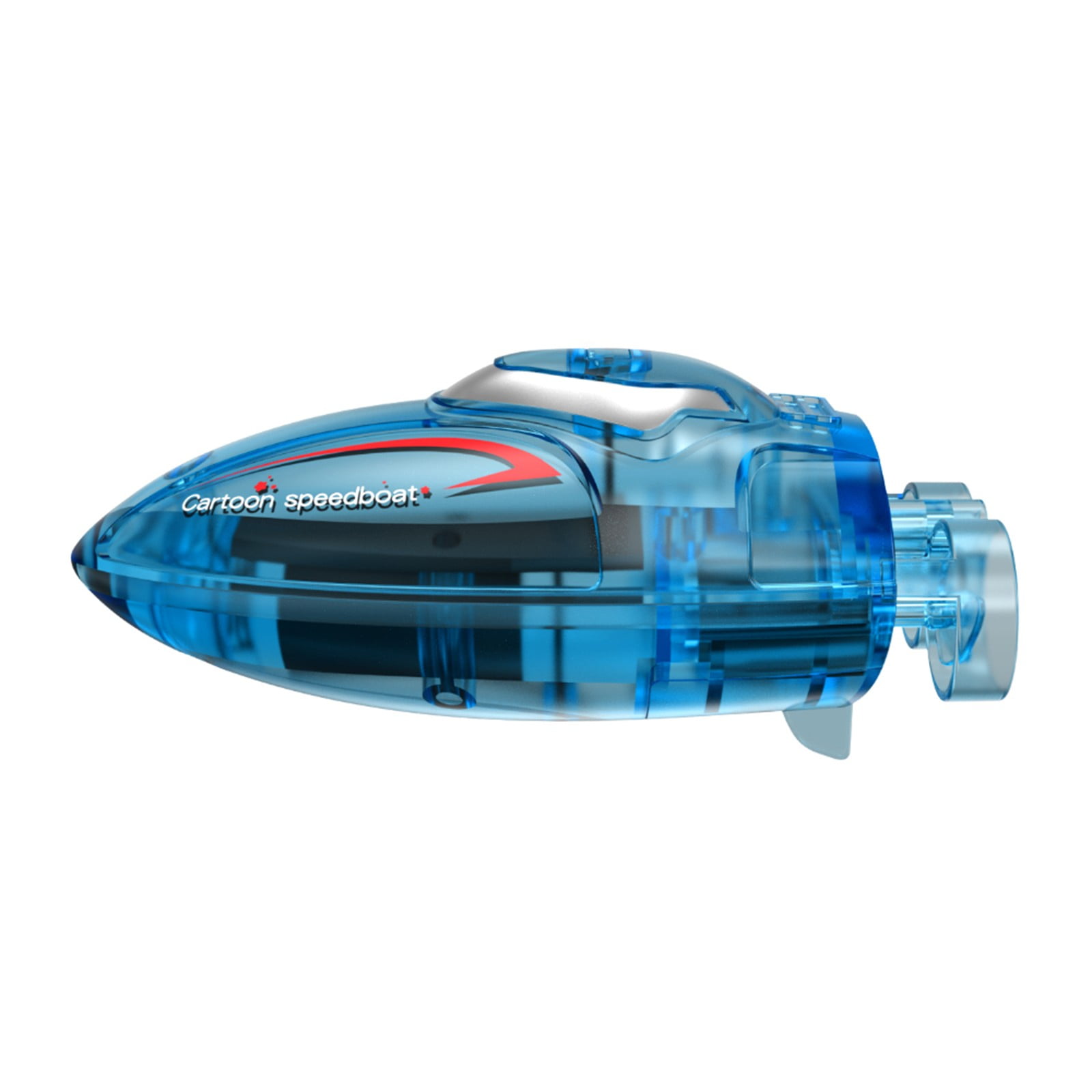 Mini Remote Control Boat Toys 2.4G High Speed RC Boat, Rechargeable Battery Powered RC Boat Fast Charging Play Time, Stunt Control Action RC Boat Indoor Pool Play Toys