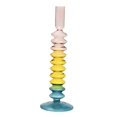 thumbnail image 4 of Portavelas de cristal, candelabros Retro, candelabros cónicos, candelabros altos, soporte de vela de Pilar para decoración del hogar de fiesta estilo D, 4 of 10