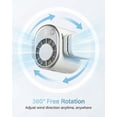 thumbnail image 5 of 2026 Car Clip on Air Conditioner Fan with LED Display - 360° Rotation, 199 Speeds Adjustable, 16℃ Semi-Cooling Wide Clamp Detachable, for Car Seat, Office, Home, 5 of 10