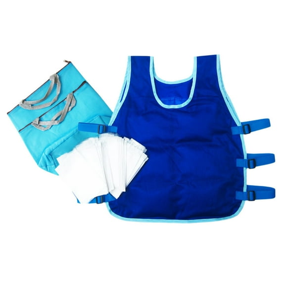 Reayehane Reusable Work Vests Vests Clothes Use Outdoor High-Temperature Other (Blue )