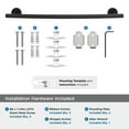 thumbnail image 5 of Amerock Arrondi Matte Black 18 inch (457mm) Towel Bar, 5 of 8