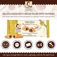 thumbnail image 3 of Matilde Vicenzi Delizia Hazelnut Cream Filled Pastries, Kosher Dairy, 4.41oz Box, 4 Pack, 3 of 7