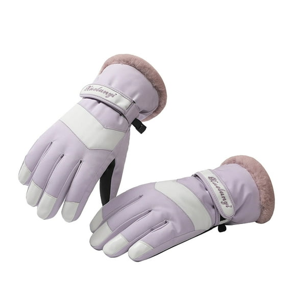 Fesfesfes Winter Ski Gloves Winter Warm Waterproof Snow Gloves Non-Slip Snowboard Gloves Screen Touchable Gloves For Men and Women On Sale
