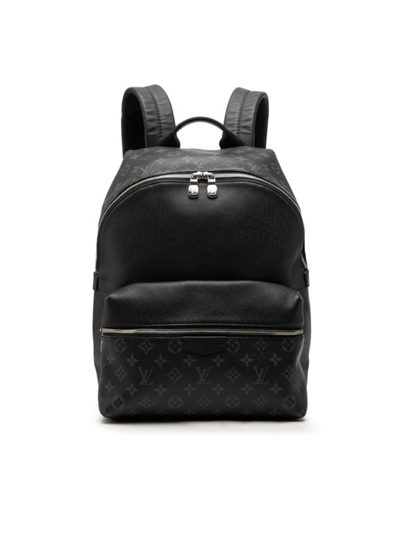 Pre-Owned Louis Vuitton Monogram Eclipse Taiga Discovery Backpack M30230 Black Leather Men's...