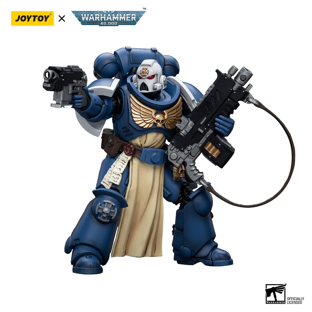JOYTOY Warhammer 40K Ultramarines Sternguard Veteran with Auto Bolt Rifle 1:18 Collection Model