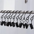 thumbnail image 2 of Moyic Paquete de 30 clips de metal para cortinas, fuerte fuerza de sujeción, materiales duraderos, ganchos multifuncionales para Decoración del hogar plata 2 gancho en S+clip, 2 of 6
